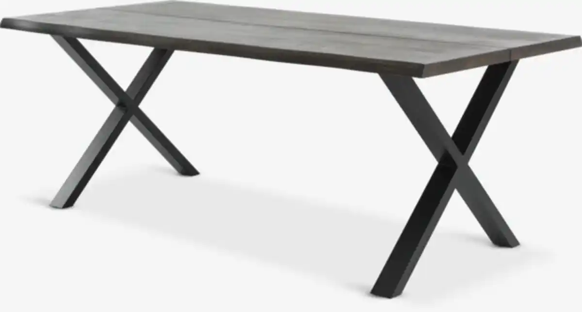 Bild 1 von Esstisch ROSLEV 95x200 dunkle Eiche/schwarz