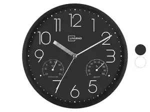 LIVARNO® Wanduhr mit Thermo- und Hygrometer