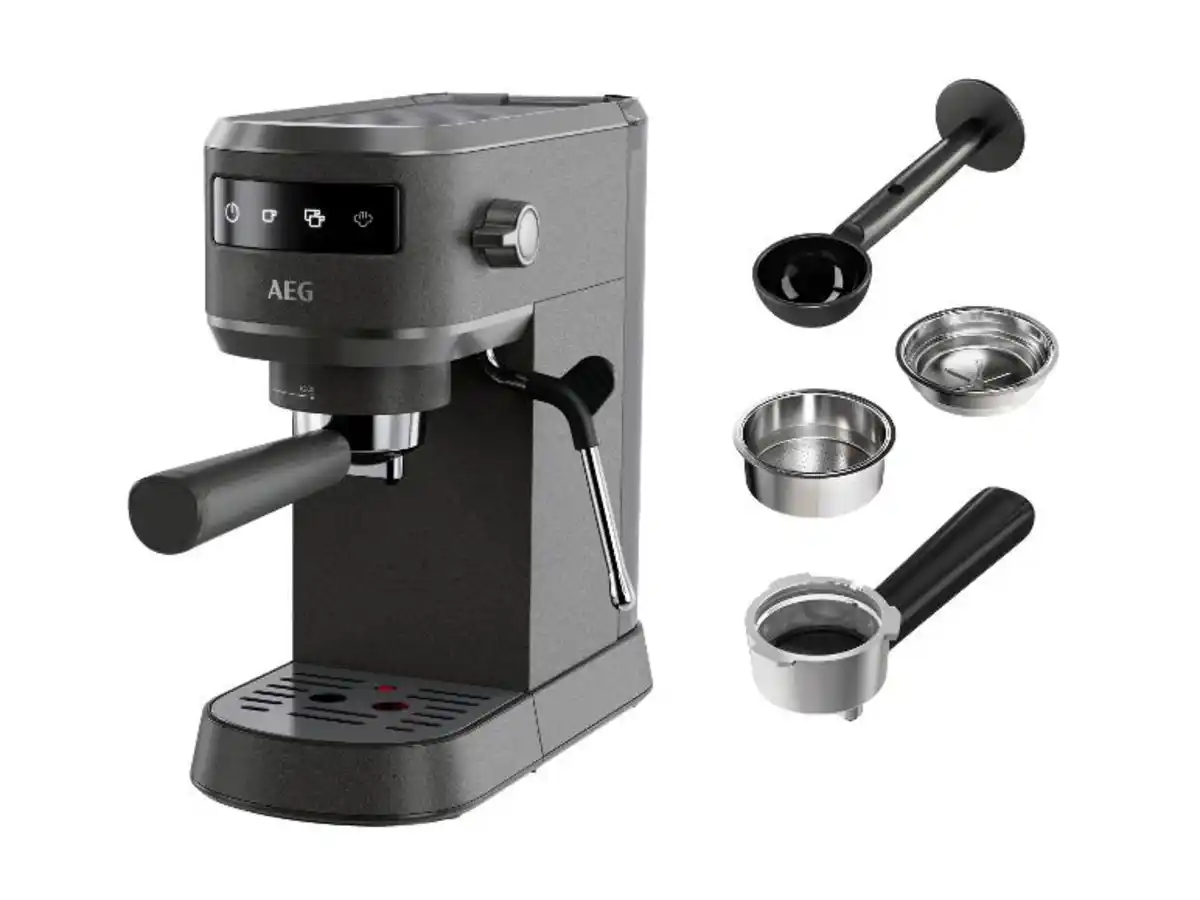 Bild 1 von AEG Espresso-Siebträgermaschine »Gourmet 6 EC6-1-6BST«, mit Milchschaumdüse
