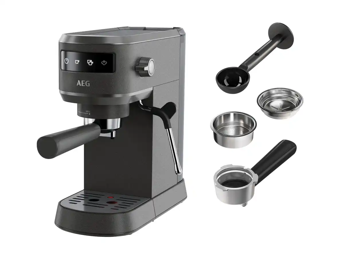 Bild 2 von AEG Espresso-Siebträgermaschine »Gourmet 6 EC6-1-6BST«, mit Milchschaumdüse