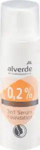 alverde NATURKOSMETIK Serum Foundation 3in1 mit 0,2% Squalan, 30 ml