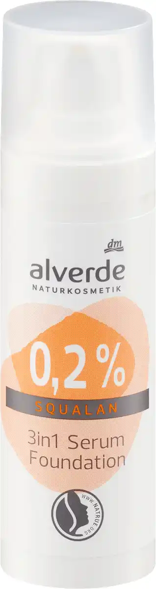 Bild 1 von alverde NATURKOSMETIK Serum Foundation 3in1 mit 0,2% Squalan, 30 ml