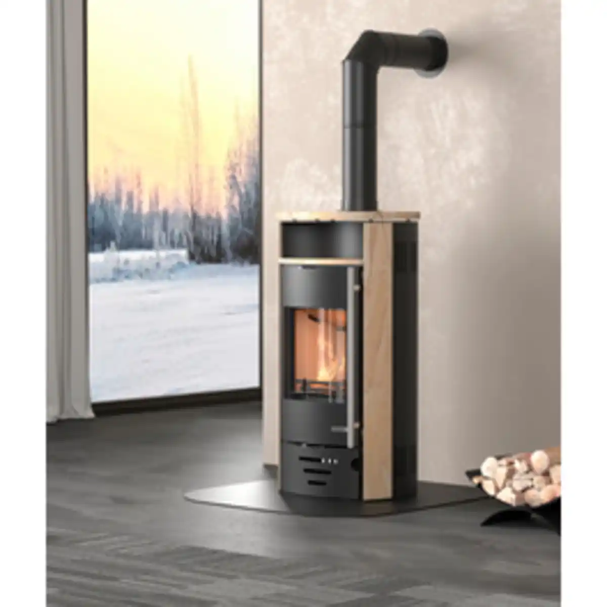Bild 2 von accente Kaminofen »CASABLANCA 4.0 AL STS«, BxH: 53 x 112,6 cm, Sandstein