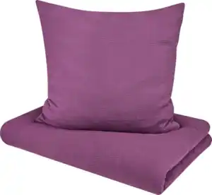 ALANA Bettwäsche-Set aus Musselin, lila, 155 x 220 + 80 x 80 cm, 1 St