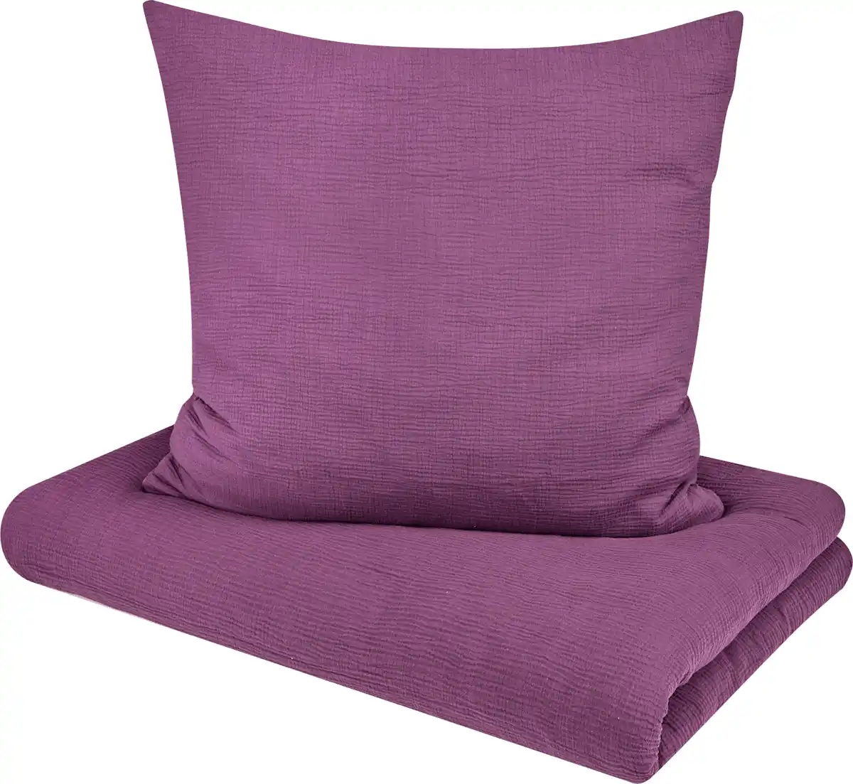 Bild 1 von ALANA Bettwäsche-Set aus Musselin, lila, 155 x 220 + 80 x 80 cm, 1 St