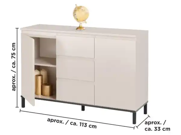 Bild 2 von LIVARNO® Kommode mit 2 Türen und 3 Schubladen