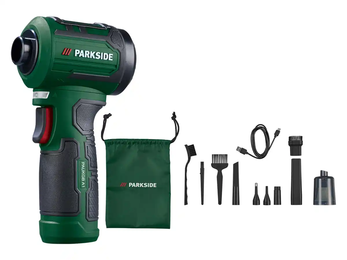 Bild 1 von PARKSIDE® 12V Akku-Universal-Kleingebläse »PAUKGB A1«, mit Saugfunktion, mit integriertem Akku und USB-C Ladeanschluss
