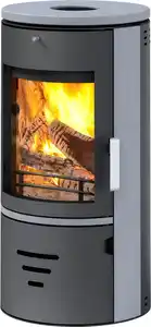 Accente Kaminofen Tifano Stahl grau 6,5 kW