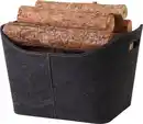 Bild 1 von TrendLine Holzkorb Filz 36 x 49 x 31,5 cm anthrazit