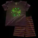 Bild 2 von ALANA Schlafanzug mit Glow-in-the-Dark Schmetterlings-Motiv, lila, Gr. 92, 1 St