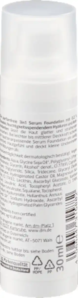 Bild 2 von alverde NATURKOSMETIK Serum Foundation 3in1 mit 0,2% Squalan, 30 ml