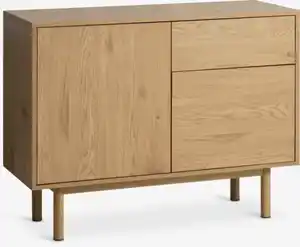 Sideboard ALSTED 2 Türen 1 Schublade nat. Eichefarbe