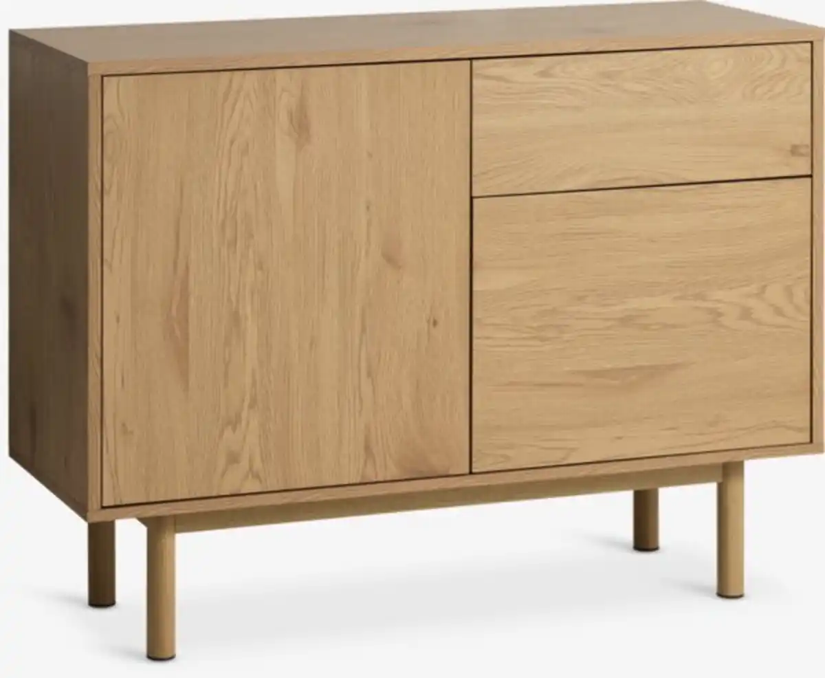 Bild 1 von Sideboard ALSTED 2 Türen 1 Schublade nat. Eichefarbe