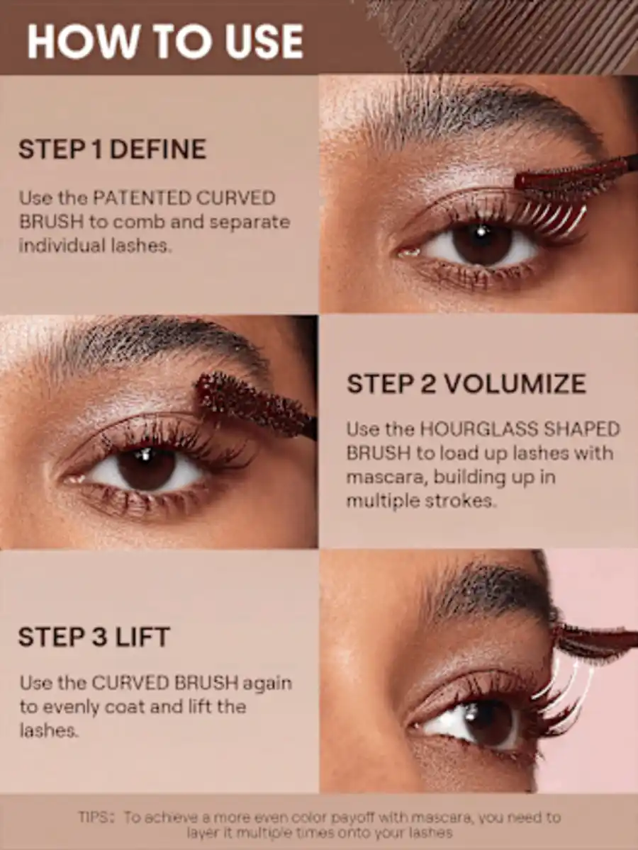 Bild 4 von SHEGLAM Mascara All In One Volume & Length Waterproof Macchiato, 8 g
