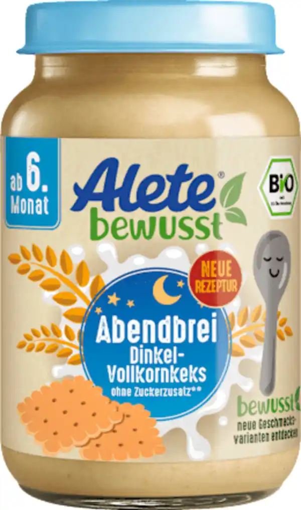 Bild 3 von Alete Abendbrei Dinkel Vollkornkeks ab dem 6. Monat, 190 g