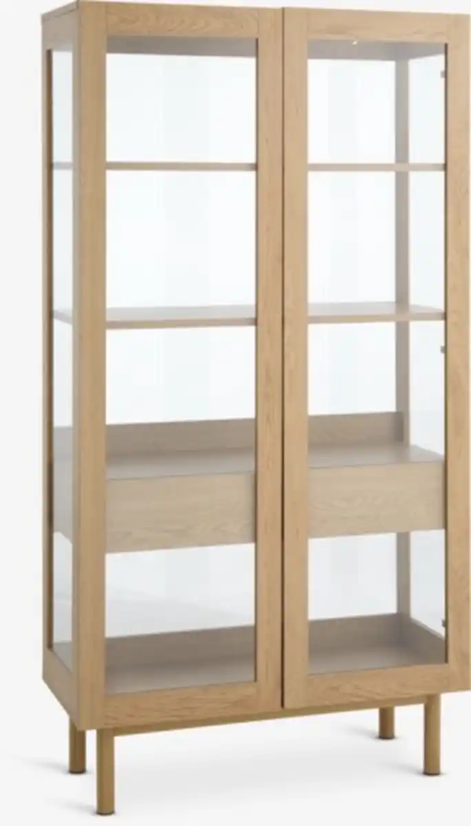 Bild 1 von Vitrine ALSTED 2 Türen 1 Schublade natürliche Eichenfarbe