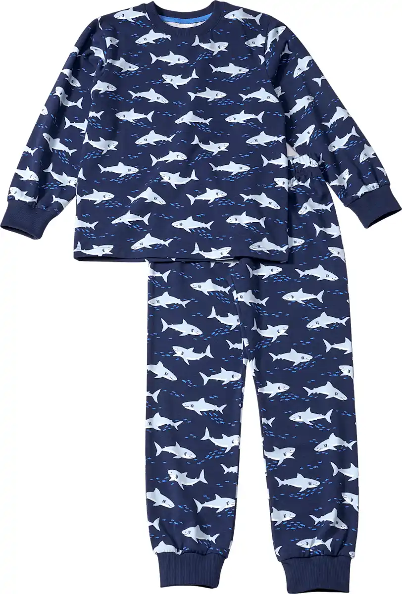 Bild 1 von ALANA Schlafanzug Pro Climate mit Haifisch-Muster, blau, Gr. 92, 1 St