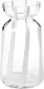 Bild 1 von dm home Vase aus Glas, transparent mit Streifen (14x25 cm), 1 St