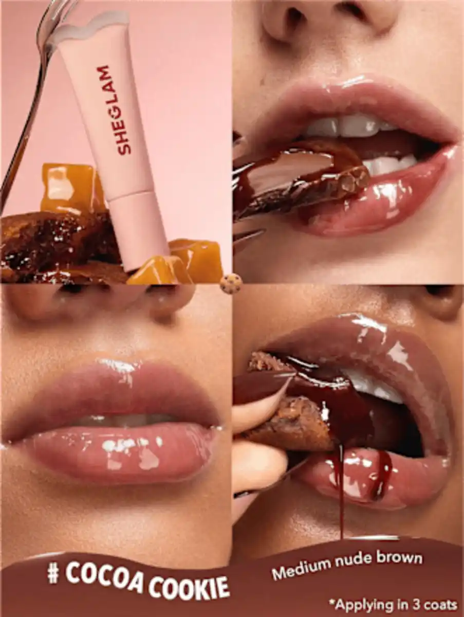 Bild 4 von SHEGLAM Lipgloss Crystal Glaze Cocoa Cookie, 10 ml