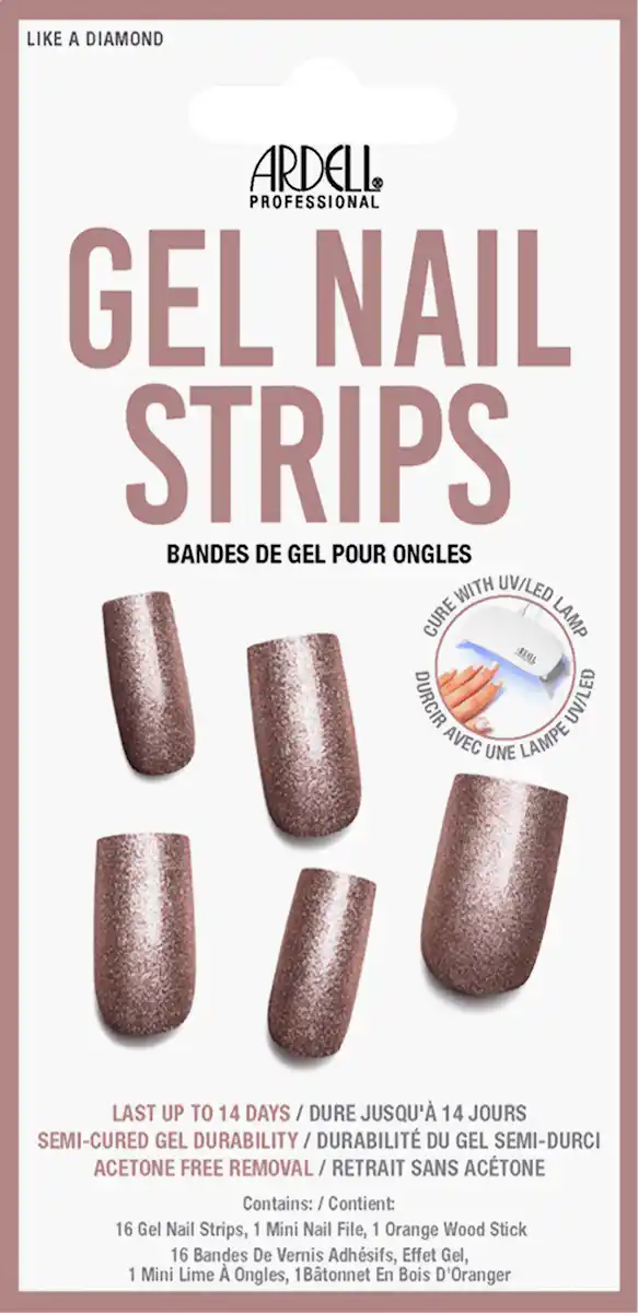Bild 1 von ARDELL UV Gel Nagelfolien, Gel Nail Strips Like a Diamond, 16 St