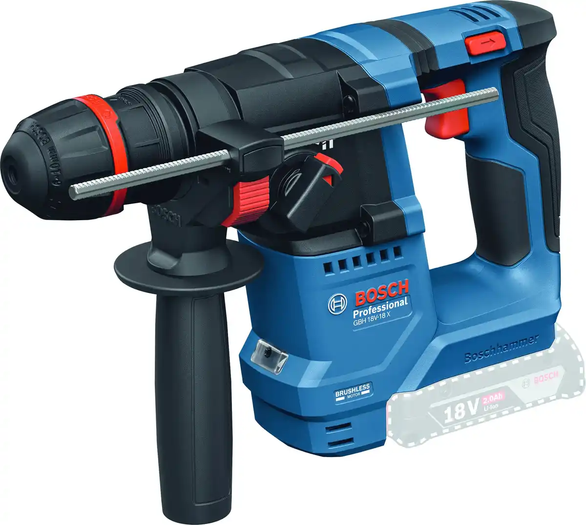 Bild 1 von Bosch Professional Akku-Bohrhammer GBH 18V-18 X 18 Volt Solo