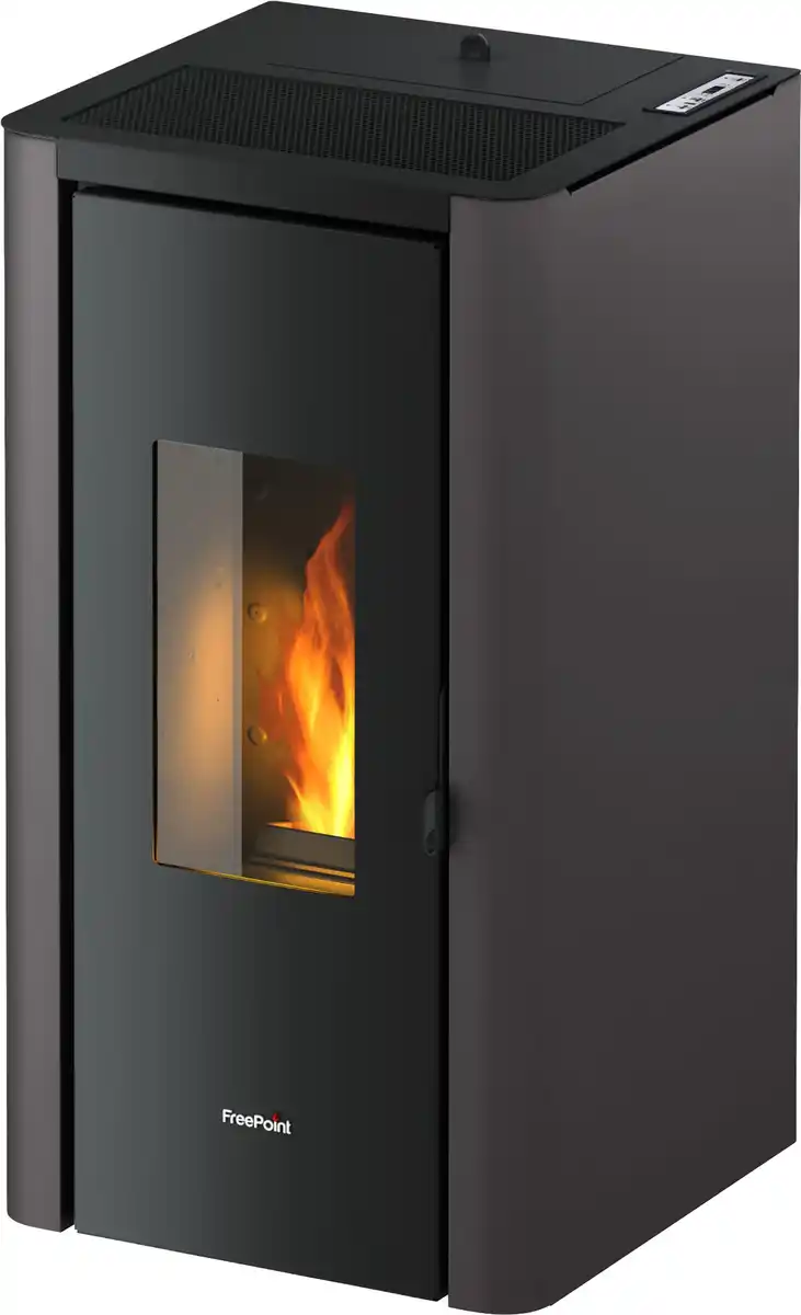 Bild 1 von Freepoint Pelletofen Indigo anthrazit bis 7 kW Heizleistung