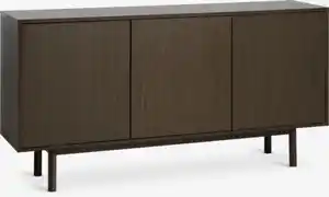 Sideboard ALSTED 3 Türen dunkle Eichenfarbe