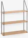 Bild 1 von Wandregal HEJSAGER 3 Regale schwarz/naturfarben