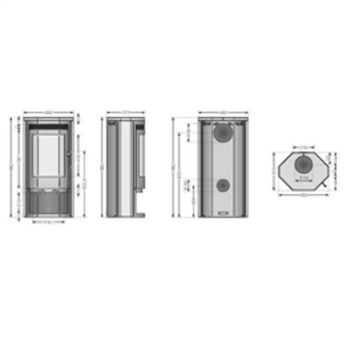 Bild 3 von JUSTUS Kaminofen »Usedom 5«, grau, Speckstein, 5 kW