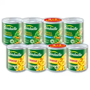 Bonduelle Kidney Bohnen / Erbsen & Möhrchen / Goldmais