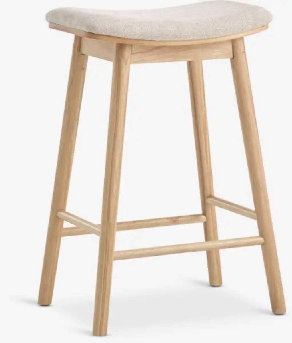 Bild 1 von Barstuhl SALSMOSE beige Stoff/Eiche natur