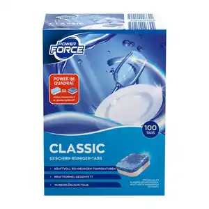 POWER FORCE Geschirr-Reiniger-Tabs Classic XXL