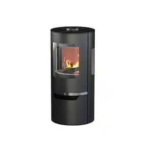 Thermia Kaminofen Hiron Trio Stahl schwarz 6 kW