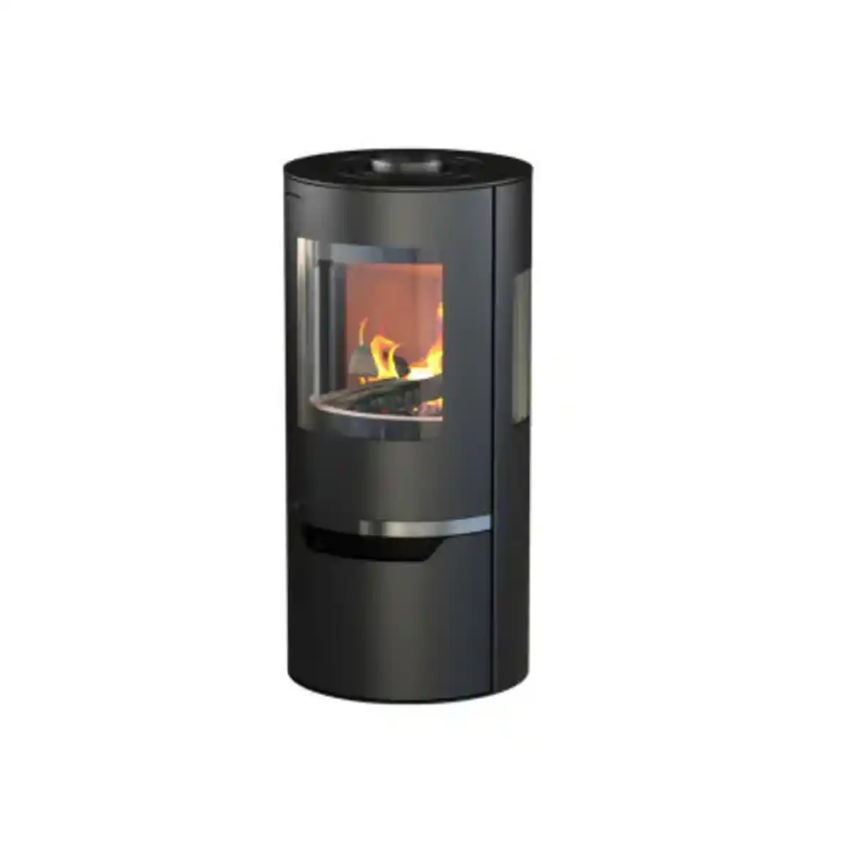 Bild 1 von Thermia Kaminofen Hiron Trio Stahl schwarz 6 kW