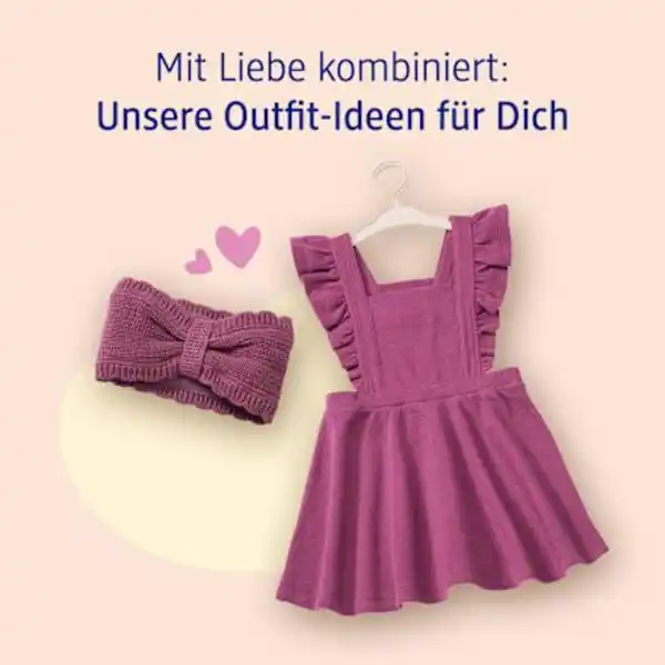 Bild 2 von ALANA Kleid mit Waffel-Struktur, lila, Gr. 86, 1 St