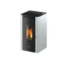 Bild 1 von Freepoint Pelletofen Indigo weiß schwarz, weiß, bis 7kW Heizleistung