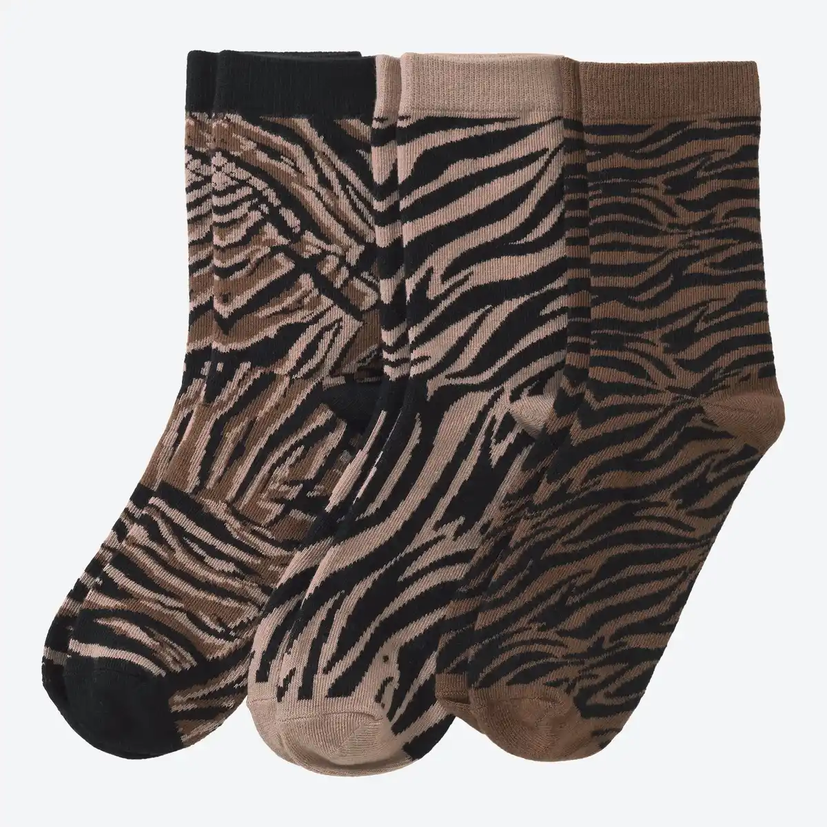 Bild 1 von Damen-Socken mit Animal-Muster, 3er-Pack