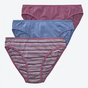 Damen-Minislip mit hohem Baumwollanteil, 3er-Pack