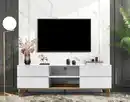 Bild 3 von Better Home TV-Lowboard mit 4 Türen & 2 Fächer, ca. 150 x 39,5 x 54 cm - Weiß