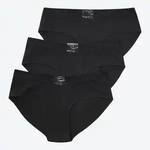Damen-Panty mit Spitzenbund, 3er-Pack