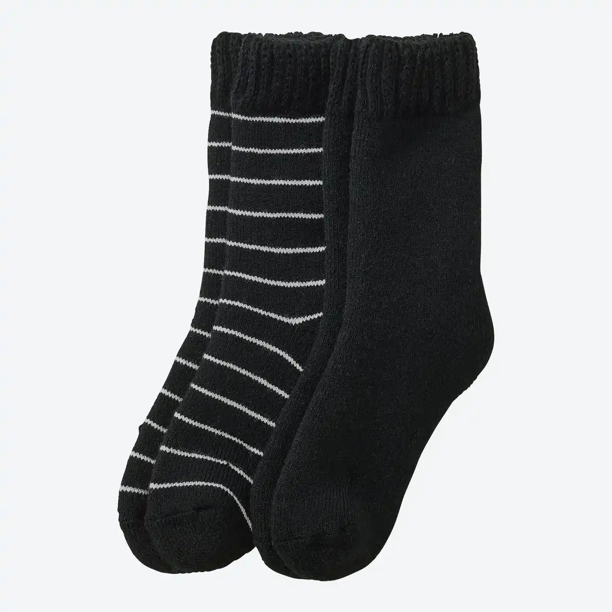 Bild 1 von Damen-Kuschelsocken mit Strickbund, 2er-Pack