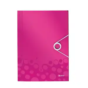 Eckspannermappe A4 - WOW - pink/metallic