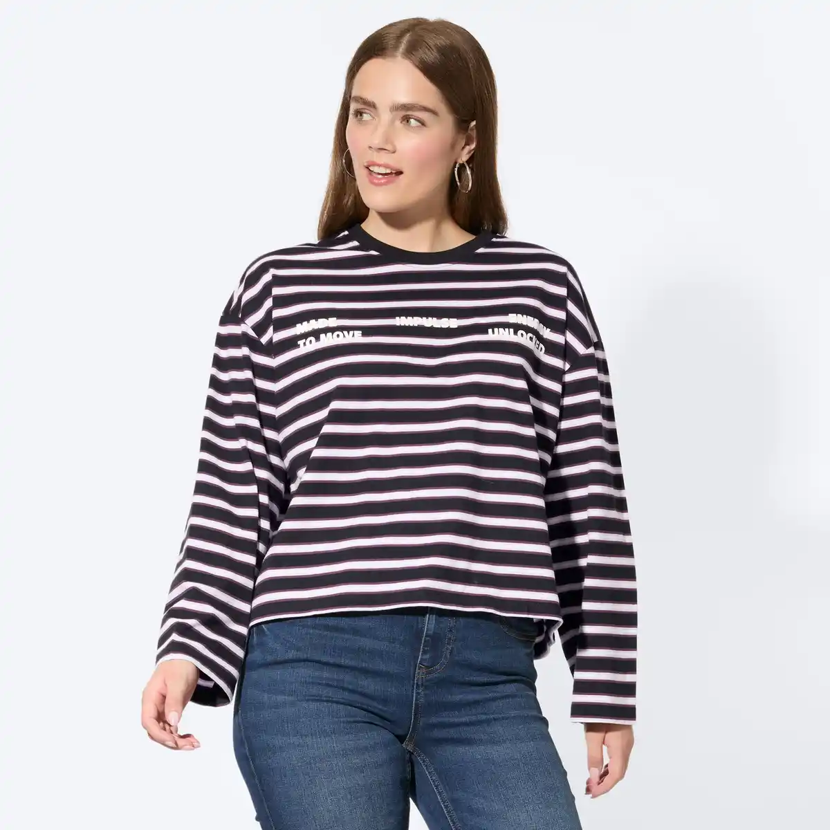 Bild 1 von Damen-Langarmshirt mit Baumwolle