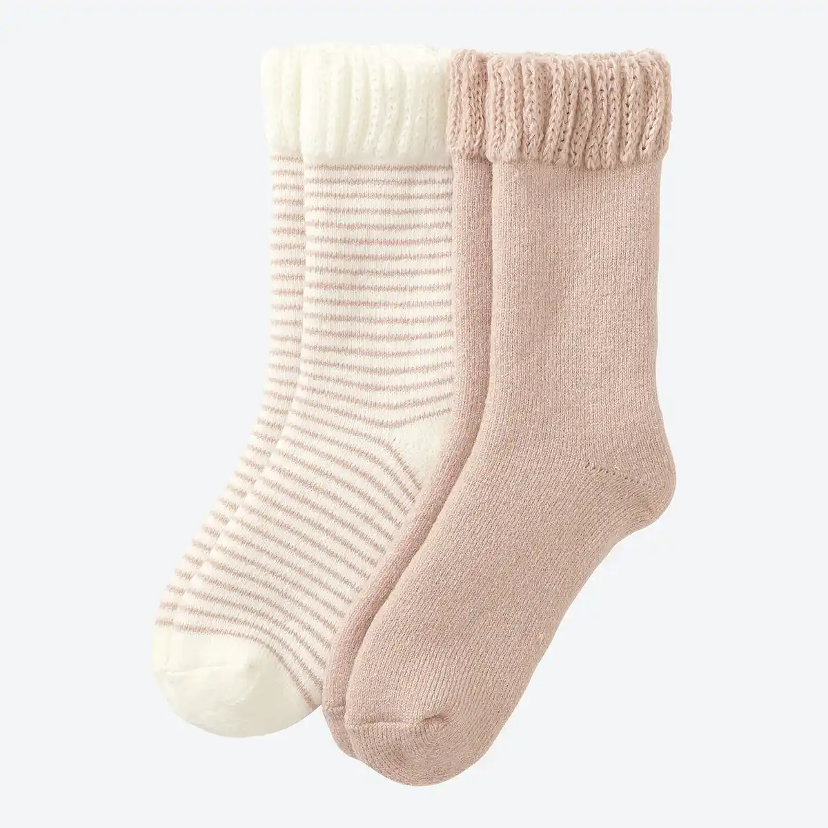 Bild 1 von Damen-Kuschelsocken mit Strickbund, 2er-Pack
