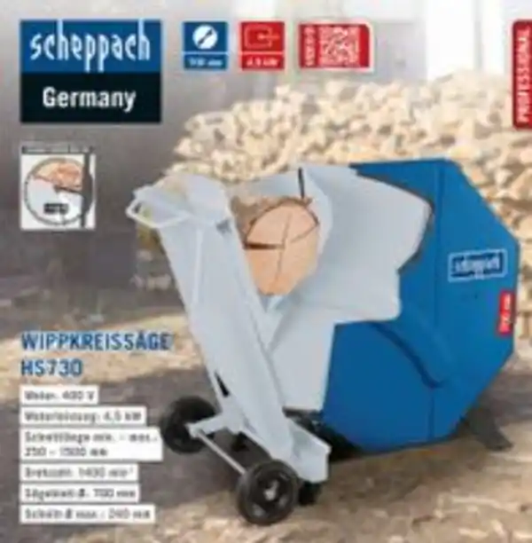 Bild 2 von Scheppach Wippkreissäge HS730, 400 V