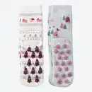 Bild 3 von Damen-ABS-Socken mit Winter-Motiven, 2er-Pack