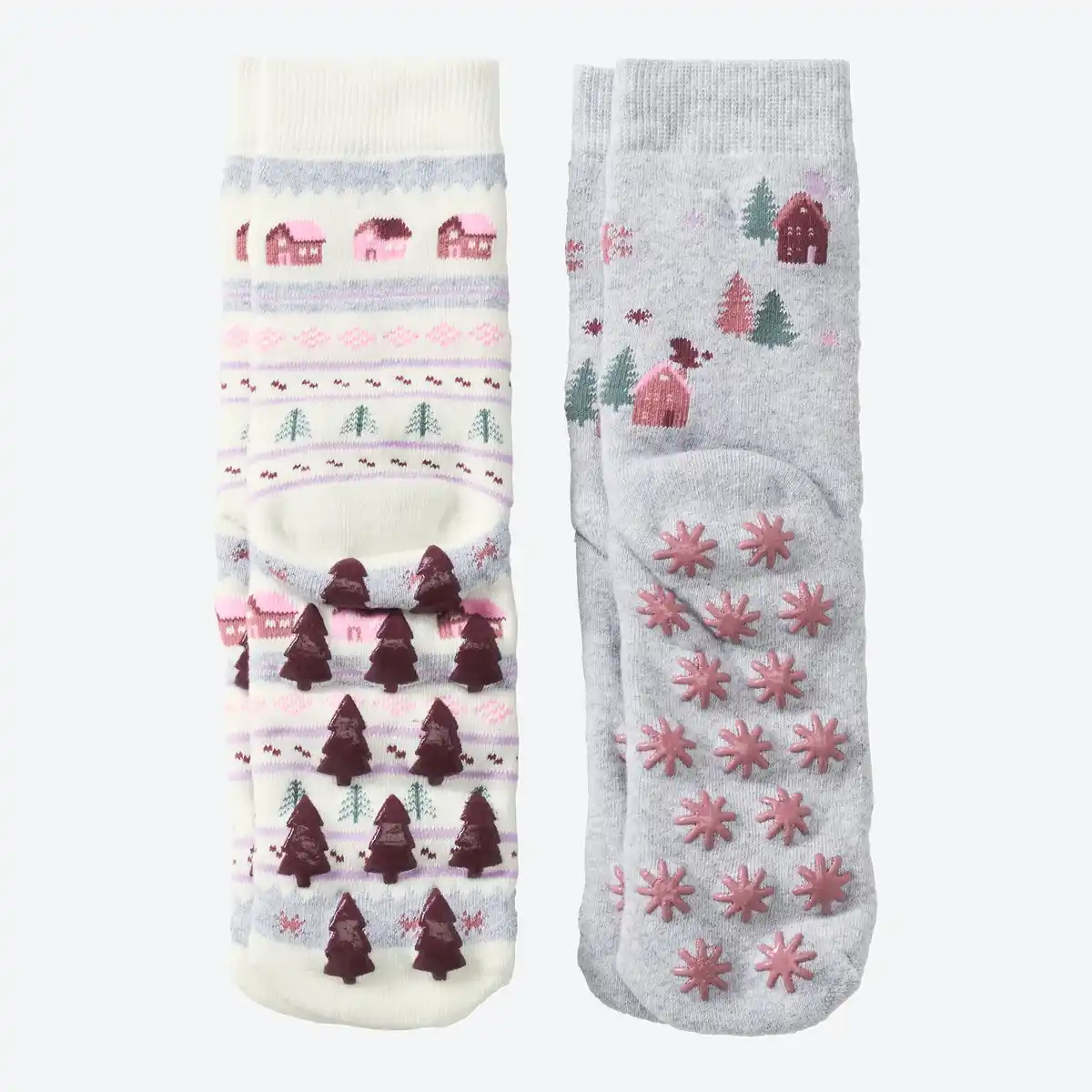 Bild 3 von Damen-ABS-Socken mit Winter-Motiven, 2er-Pack