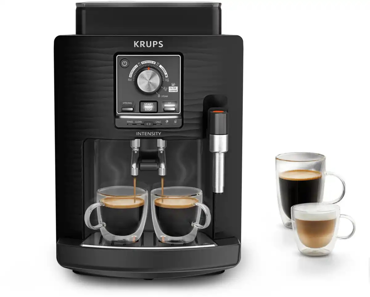Bild 1 von EA5008E Intensity UP Kaffee-Vollautomat schwarz, Edelstahl-Mahlwerk, 15 bar