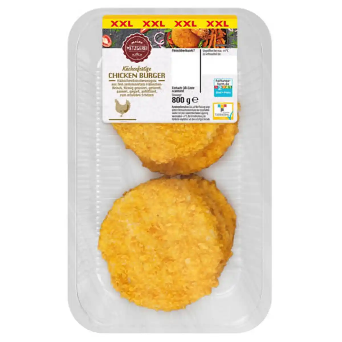 Bild 1 von MEINE METZGEREI Chicken Burger XXL 800 g