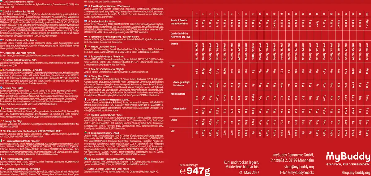 Bild 2 von myBuddy Classic Adventskalender 2026